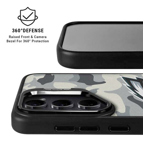 NFL Philadelphia Eagles Camo Galaxy S24 FE Kickstand Case